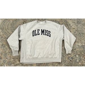 Vintage Ole Miss Rebels Reverse Weave Champion Brand Sweatshirt Size 2XLarge